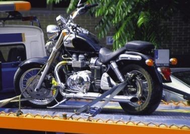 this image shows motorcycle towing services in Missouri City, TX